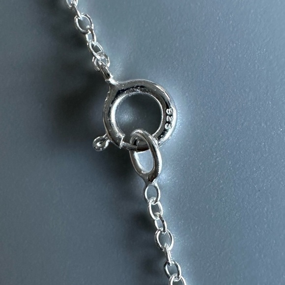 Sterling Silver Blue Topaz Sagittarius Necklace - Picture 7 of 9